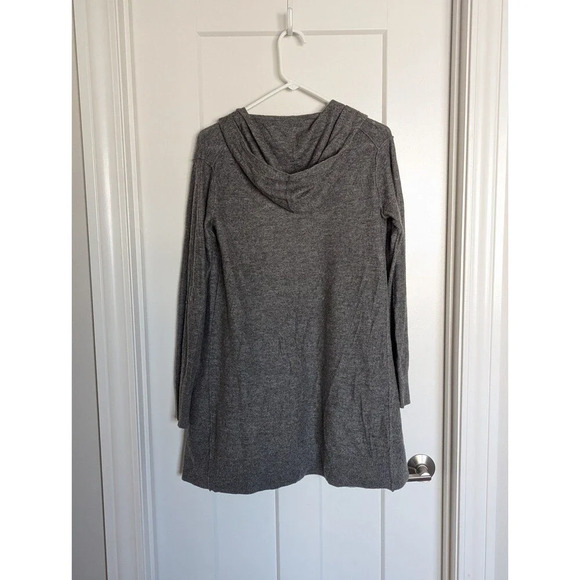 Vince. 100% Cashmere Hooded Grey Cardigan Duster sz XS - Picture 2 of 6